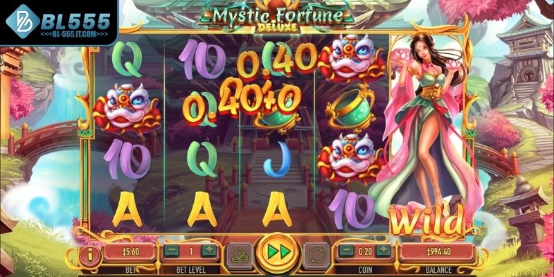 Vòng quay miễn phí trong Mystic Fortune